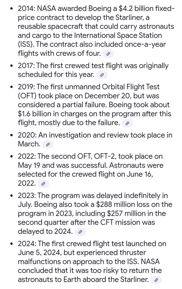 ashleevance's tweet image. Boeing was paid billions more than SpaceX to be seven years late on a mission it could not complete . . . And will now be rescued from total disaster by SpaceX

Never forget, many bureaucrats wanted to sole source all of this to Boeing.