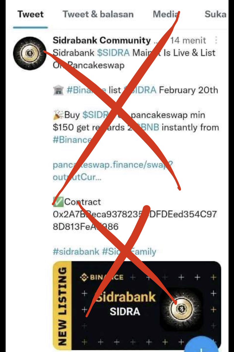 Please be aware of scammers who sell fake SIDRA coins⚠️
SidraCoin is 100% free to mine and it's not on any blockchain platform as we're building our own chain.
Always report such scammers accounts.
 KYC will Start from November 🌹

 <a href="/sidra_chain_/">KYCIFY</a> 
#SidraFamily #KawalPutusanMK