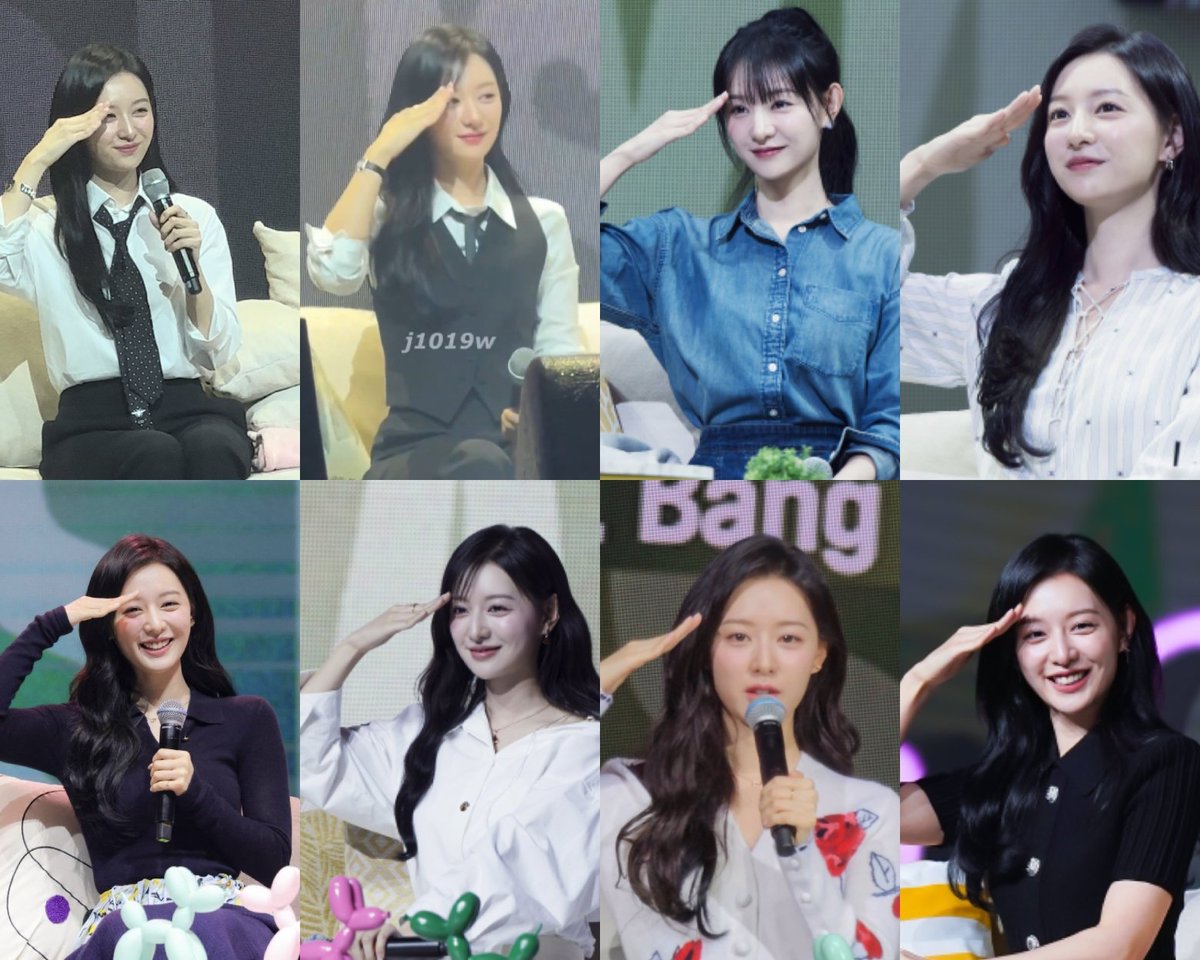 Kim Jiwon doing salute pose for her fanmeeting :
✅Seoul
✅Osaka
✅Tokyo
✅Taipei
✅Manila
✅Macau
✅Bangkok
🔜Jakarta