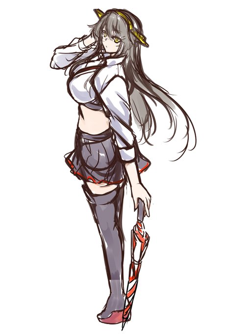 Д◎) RQ榛名 落書き…もう少しERO要素を…要素を!!(マテ 