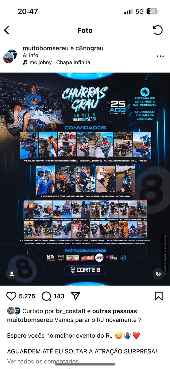 Amanhã a loja irá abrir mais cedo para esse eventão na nossa comunidade🎱🎱🎱🎱🎱🎱