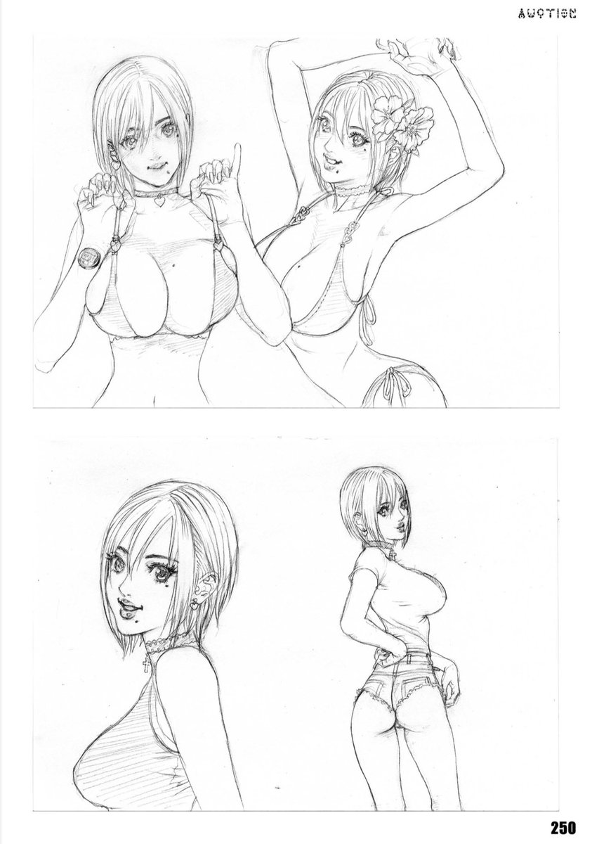 画集ちょい見せ。オークションに出した素描もいっぱい入ってます