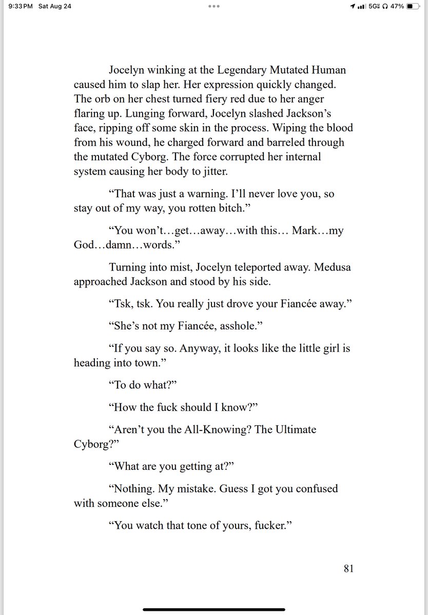 SirKingMecha1's tweet photo. Pages 78-81 of “Infe5tion”
#LiteratureSaturday
#Infe5tion
#Cyborgs
#Darkness
#Parasites
#FinalInfection
#TheLegendAwakens
#Horror
#WIP https://t.co/2QtJ0UFVUo