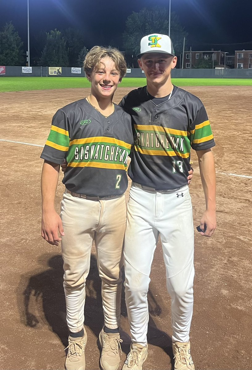 Martin Academy (@martinacademy_) on Twitter photo Moments ago, Tucker Jesson threw a no hitter to help <a href="/BaseballSask/">Baseball Sask</a> defeat Ontario 1-0 during the <a href="/baseballcanada/">Baseball Canada 🇨🇦⚾️</a> Ray Carter Cup in Laval, Quebec. Kaden Carson caught all seven innings behind the plate. Both of these young men are students in our Baseball Academy. Congratulations! Moments ago, Tucker Jesson threw a no hitter to help <a href="/BaseballSask/">Baseball Sask</a> defeat Ontario 1-0 during the <a href="/baseballcanada/">Baseball Canada 🇨🇦⚾️</a> Ray Carter Cup in Laval, Quebec. Kaden Carson caught all seven innings behind the plate. Both of these young men are students in our Baseball Academy. Congratulations!
