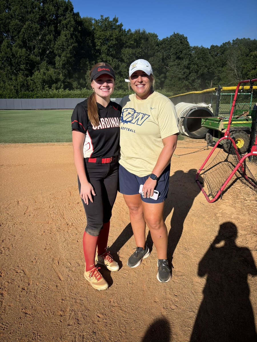 Great day today at <a href="/WingateSoftball/">Wingate Softball</a> camp. Felt great to get back on campus. Long day with a lot of reps and great instruction. Can’t wait to be back! <a href="/JmeStan15/">Jammertime</a> <a href="/All_Day_Chay/">Chaley Sims</a> <a href="/makaylab_22/">Makayla Bowman</a> <a href="/cardinals_chand/">Carolina Cardinals Chandler</a> <a href="/jonas_cardinals/">Carolina Cardinals Chandler / Coach Jonas</a>