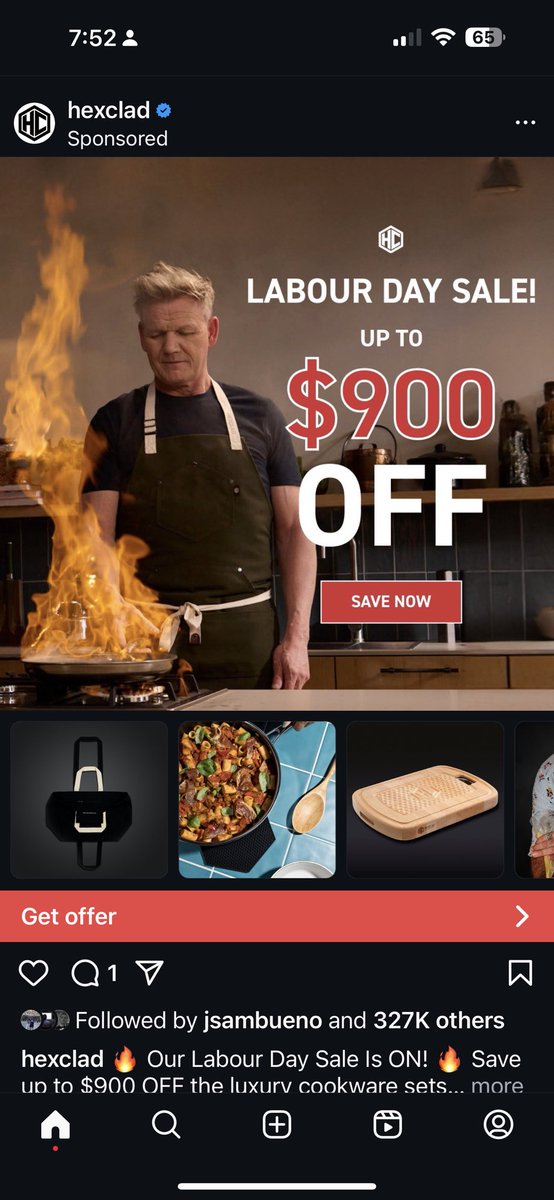 Props to Hexclad on getting the correct spelling of Labour Day in their Canadian ads! <a href="/connorrolain/">Connor Rolain</a>