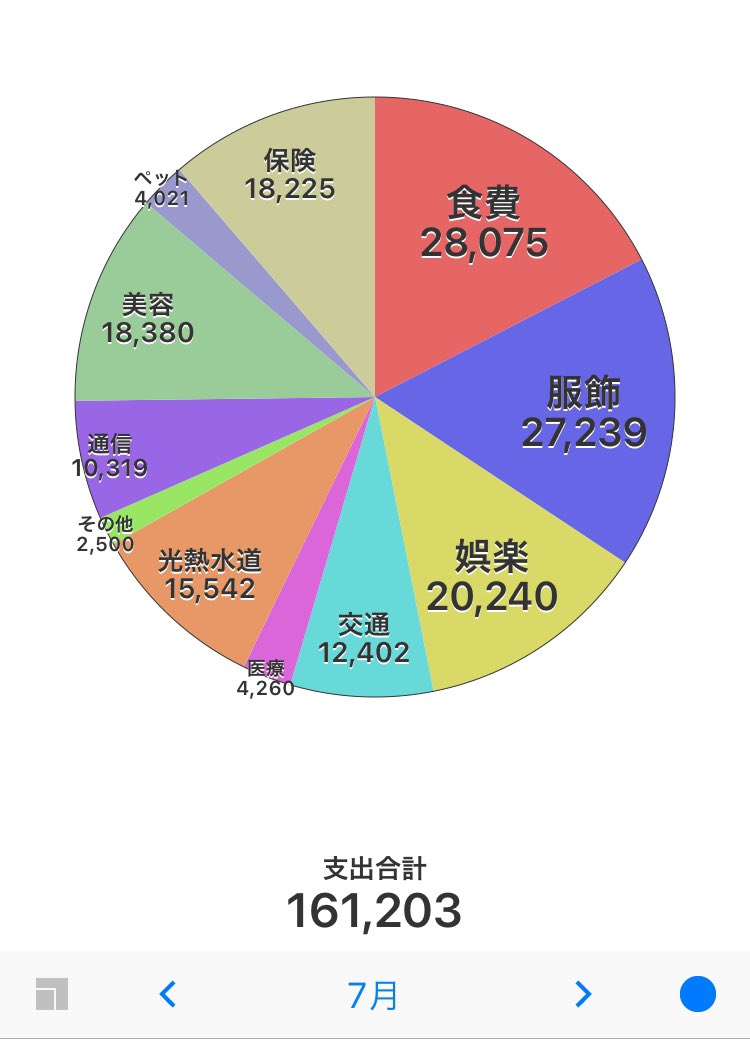 Chocomints4's tweet image. 2024年7月の家計簿　美容院が高い！こ綺麗シニアを目指すには仕方ない。
放っておくと見られたものではないので。
#支出管理　#家計簿