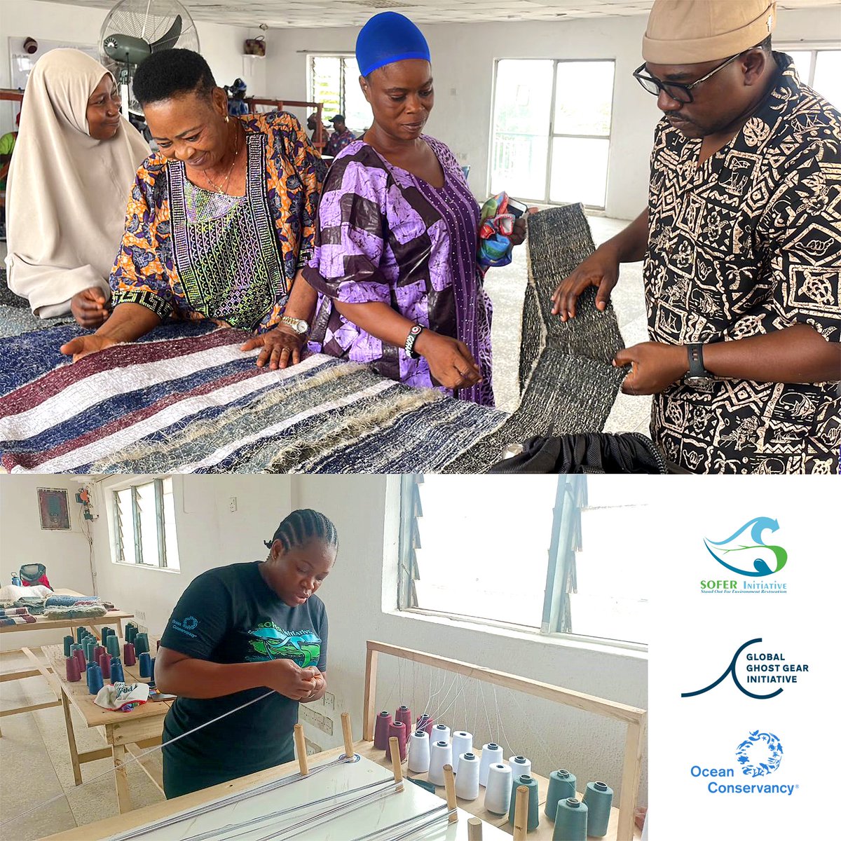 SOFERInit's tweet image. At Badagry CIC, our M&amp;amp;E session highlighted FNG-CIC's impact: turning waste nets into products, reducing ocean pollution, empowering women, and promoting sustainability. Partnering with GGGI &amp;amp; Ocean Conservancy to align with UN SDGs.
#SOFERInitiative #SustainableDevelopment