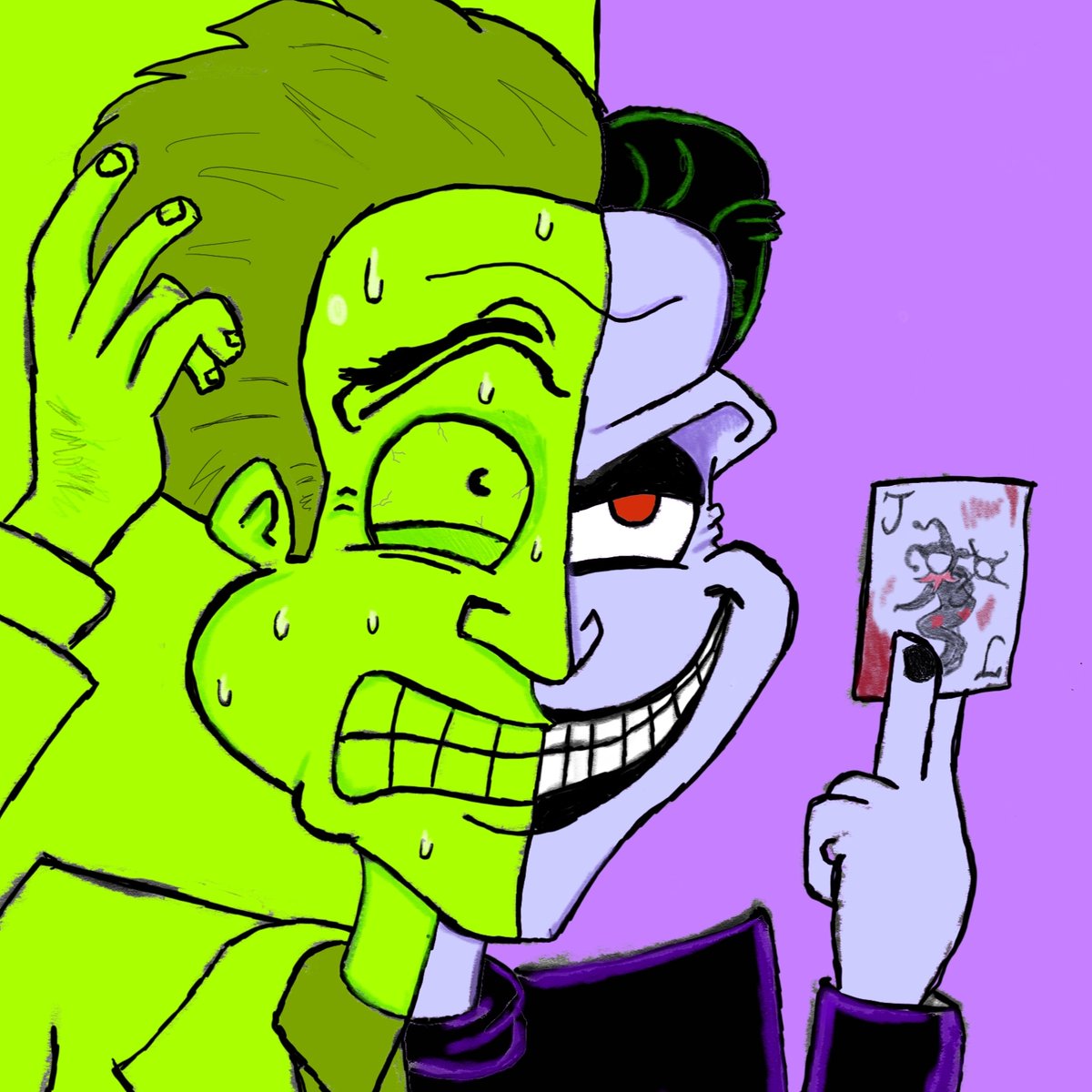 Quick sketch to commemorate us nearing the end of our coverage of Bat Minute Beyond: Return of the  Joker! (Anyone wanting to see more of my stuff, please do follow Doodlesoup89 on Instagram: 
instagram.com/doodlesoup1989… Niall