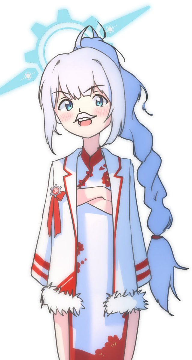 UmiN_Chu0520's tweet photo. チェリノちゃん描きました～ チ���パオ衣装可愛い
#ブルアカ https://t.co/eQGfRy3Lca