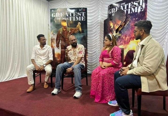 iammoviebuff007's tweet photo. #TheGOAT - Venkat Prabhu started giving interviews in Malaysia..💥 https://t.co/nlxbYeq8Kn