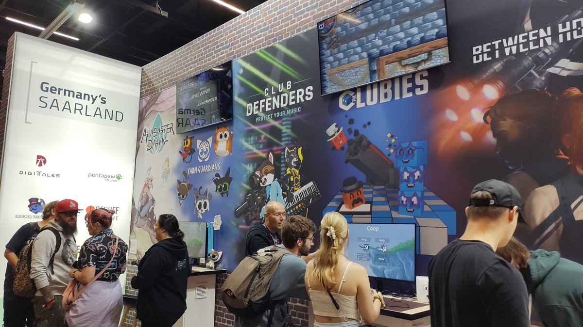 final day at #gamescom2024 😻 come by, play the demo and get a sticker as long as we still have some