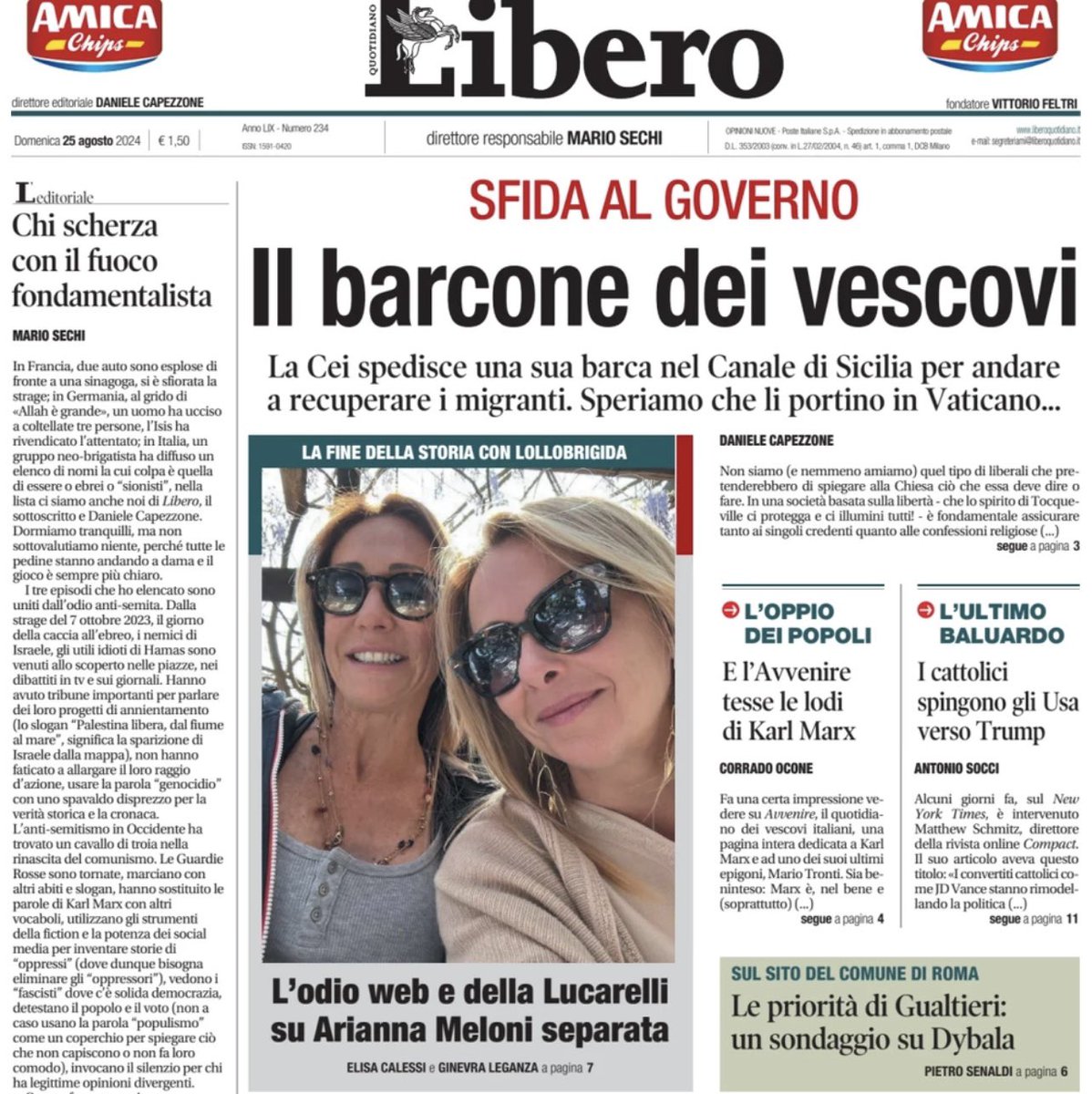 stanzaselvaggia's tweet image. Per questa battuta manco molto originale oggi il giornaletto mi sbatte in prima pagina per via del mio ODIO SU ARIANNA MELONI SEPARATA. Capisco la necessità di scodinzolare al padrone, ma pure il vittimismo strumentale ha un limite. Che poi, se andate avanti così, tra un po’ vi…