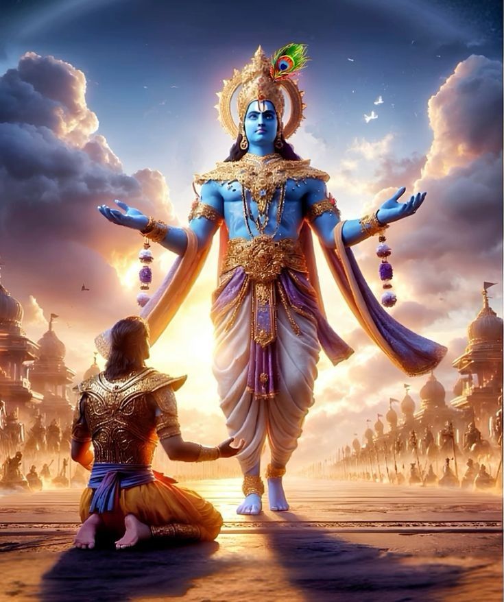AnujVadera's tweet photo. When Arjuna saw the Virat Swaroop of #LordKrishna, it was a message for us that we too can, we just need a Jagad Guru!

To know how, watch #DJJSJanmashtami- दर्शन इतिहास का, परिवर्तन आज का!

Aug 26, 19:30[IST]- https://t.co/DVp5L27wfa
#Janmashtami2024 #GodCanBeSeen
#bhagvadgita https://t.co/OcctXTA7uM