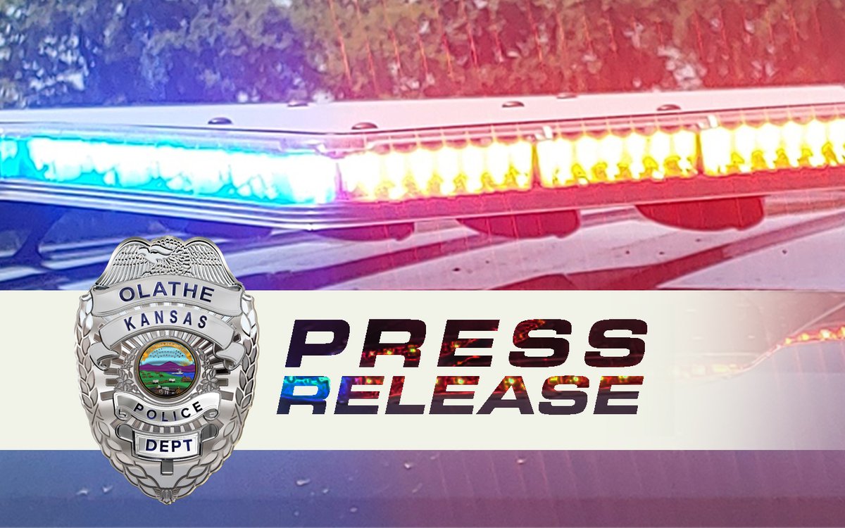 OlathePolice's tweet image. PRESS RELEASE: The Olathe Police Department is currently investigating a fatality crash that occurred in the area of E. Old 56 Hwy. and S. Lone Elm Rd. on 08/24/24.

See link for full text/accessibility:

olatheks.gov/Home/Component…

@CityofOlatheKS @OlatheFire