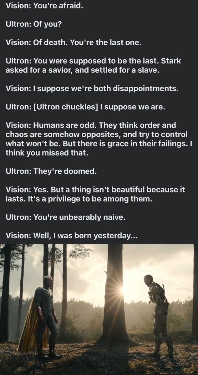 They can never make me hate you, Age of Ultron.