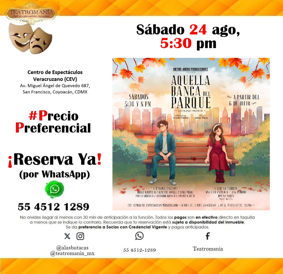 patsuka7's tweet photo. Mio gracias @Teatromania_Mx  por la recomendación para ver #aquellabancamx.. Como siempre increíbles las recomendaciones.. y gracias por acercarnos al teatro!!!🎭✨️ https://t.co/k9q7eTE5V8
