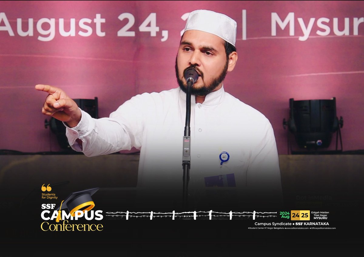 ssfkarnataka's tweet photo. *📸Flash of Day 1*

*The Compass*

*"Students for Dignity"*
_*SSF Campus Conference*_
August 24, 25 @ Mysuru 

> Campus Syndicate • SSF Karnataka © https://t.co/rOlHbfsDqv