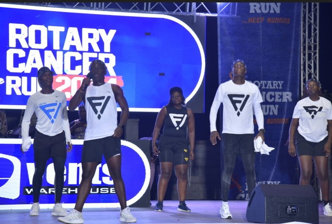 The long awaited #RotaryCancerRun24 is here with an early warm up aerobics session powered by Fimbo Dancers at UMA Lugogo Parking grounds as we #SpreadMagicInEveryStep