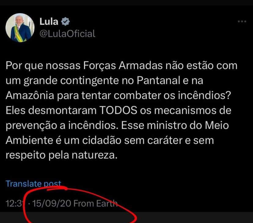 Daniel Lemos (@danielrlemos) on Twitter photo O print é eterno, sapo barbudo da língua grande e o tal descondenado ainda queima a língua, eita miseravi 😂 RT é de graça.
E a hipocrisia da lei rouanet, aldir blanc e paulo gustavo nessa hora não ajuda artista a gravar música contra o governo das queimadas. Alô Hollywood! O print é eterno, sapo barbudo da língua grande e o tal descondenado ainda queima a língua, eita miseravi 😂 RT é de graça.
E a hipocrisia da lei rouanet, aldir blanc e paulo gustavo nessa hora não ajuda artista a gravar música contra o governo das queimadas. Alô Hollywood!