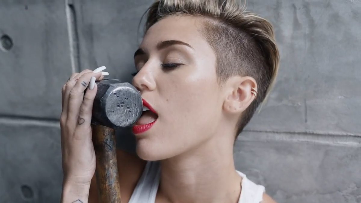 PopCrave's tweet photo. 11 years ago today, Miley Cyrus released “Wrecking Ball.” https://t.co/mLpg6rfSER