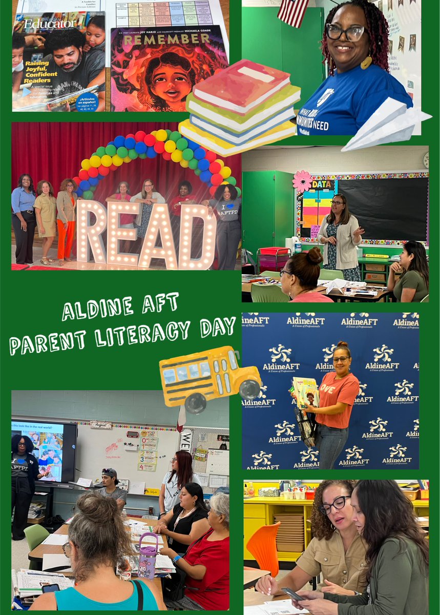 SarahElwellDC's tweet image. AMAZING #ParentLiteracyDay @AldineAFT6345⁩ powerful vision @CHouston11 ⁦@AFTunion⁩ workshops for parents/caregivers w/ literacy strategies &amp;amp; free books #ReadingOpenstheWorld the joy, giveaways, learning: all topnotch #RealSolutions unions, schools &amp;amp; families #Solidarity