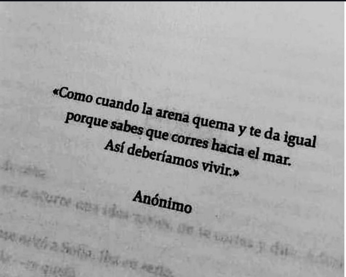 Así deberíamos vivir siempre: como cuando la arena quema 🔥 
#cementeriodelibros
