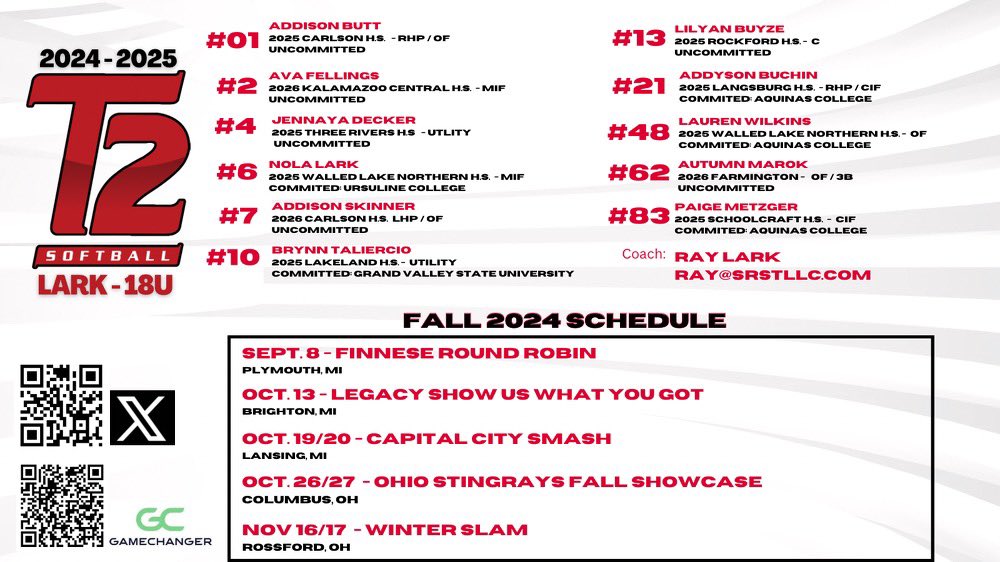 Nola Lark🥎 (@nola_lark) on Twitter photo So excited to be back this fall with my team!!
<a href="/dlargent17/">Danielle L'Argent</a> <a href="/TrahanAbby/">Abby Trahan</a> <a href="/UCArrowSoftball/">Ursuline Softball</a> <a href="/Turnin2Lark/">Turnin2Lark</a> So excited to be back this fall with my team!!
<a href="/dlargent17/">Danielle L'Argent</a> <a href="/TrahanAbby/">Abby Trahan</a> <a href="/UCArrowSoftball/">Ursuline Softball</a> <a href="/Turnin2Lark/">Turnin2Lark</a>