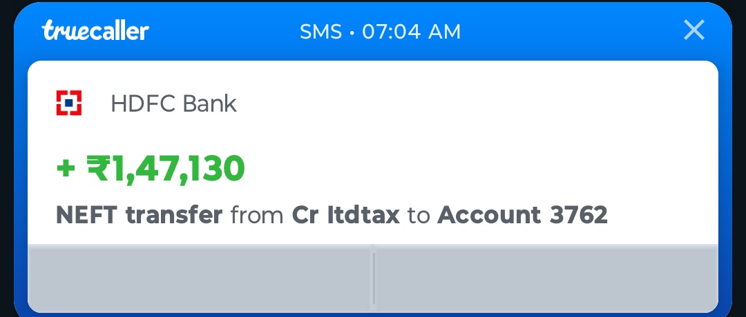 Woke up with this from Income tax ...chlo thoda sa refund to aaya.