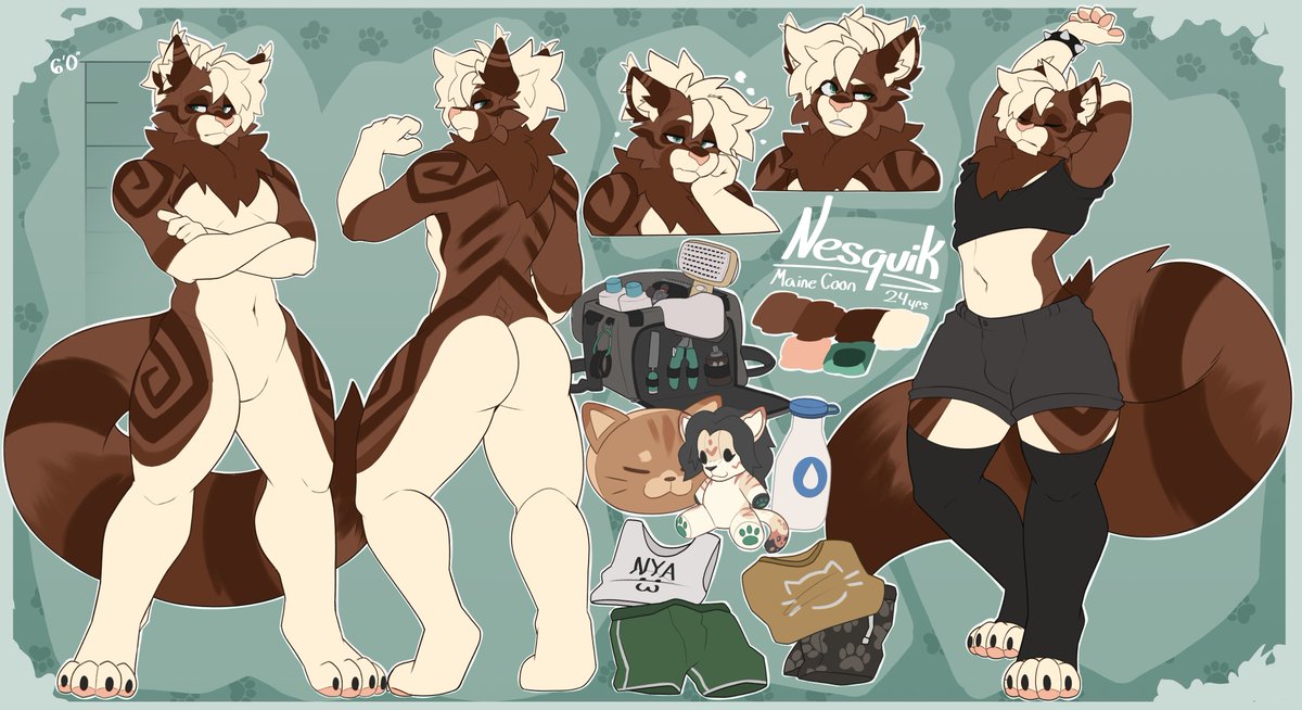 Ref comm for @milofishy!🐱