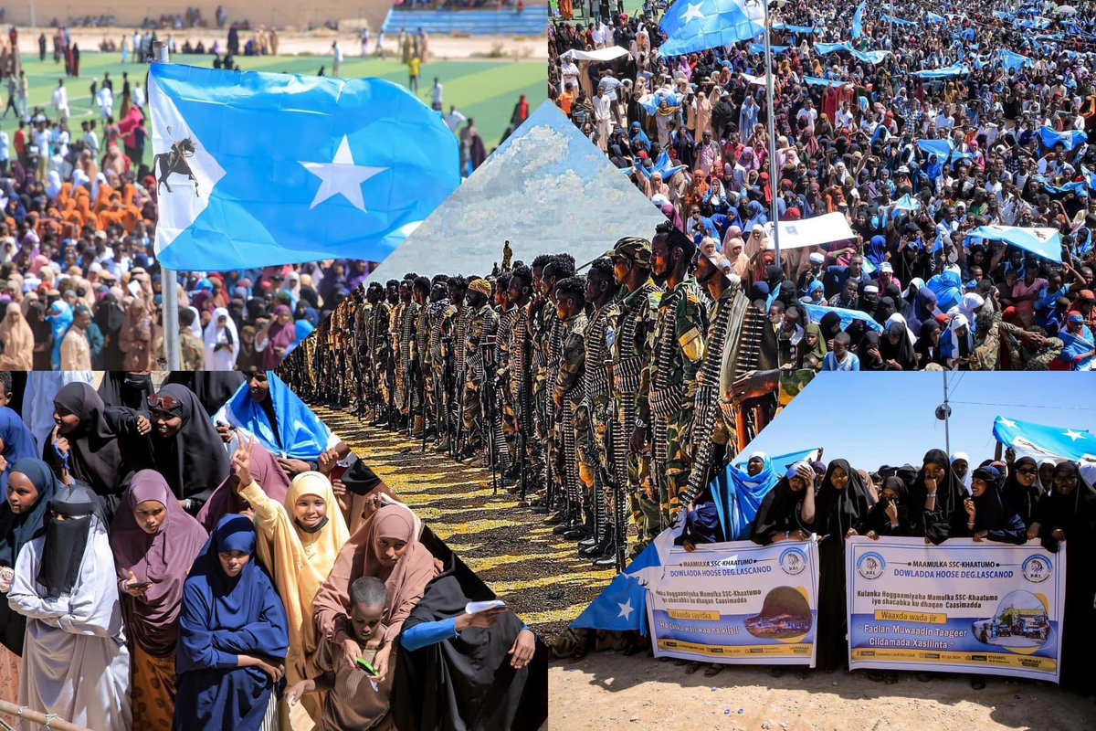 Supreme_Garaad's tweet photo. Happy Victory Day to SSC-Khaatumo Forces. On 08/25/23 you disarmed and completely destroyed a secessionist regime of 32yrs called “Somaliland” 

This day belongs to the men and women in uniform who sacrificed their lives for SSC-Khaatumo. You guys taught the enemy a lesson that they will never forget🇸🇴🐎