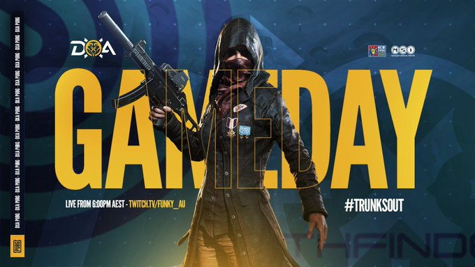 DXAEsports's tweet photo. ITS PUBG TIME AGAIN @LPL_GLOBAL PATHFINDER GOLD IS BACK!!! 

From 6PM https://t.co/6V4FcI9CsB

#TRUNKSOUT https://t.co/PleJV1fjA1