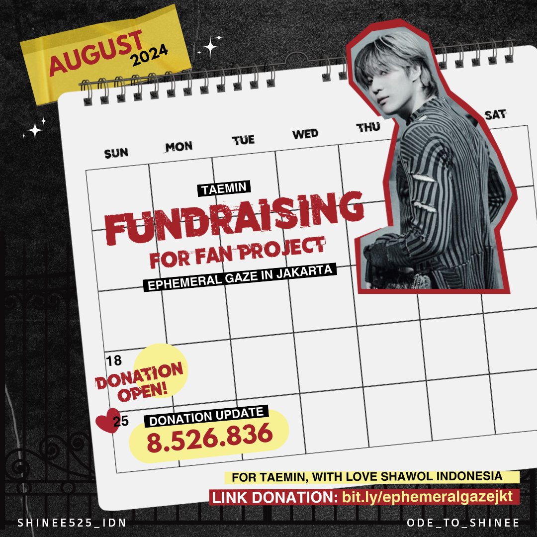 < Fundraising Update > 

Click here to join! 🫶
bit.ly/ephemeralgazej…

#EphemeralGazeInJakarta #EphemeralGazeInJKT #TAEMIN