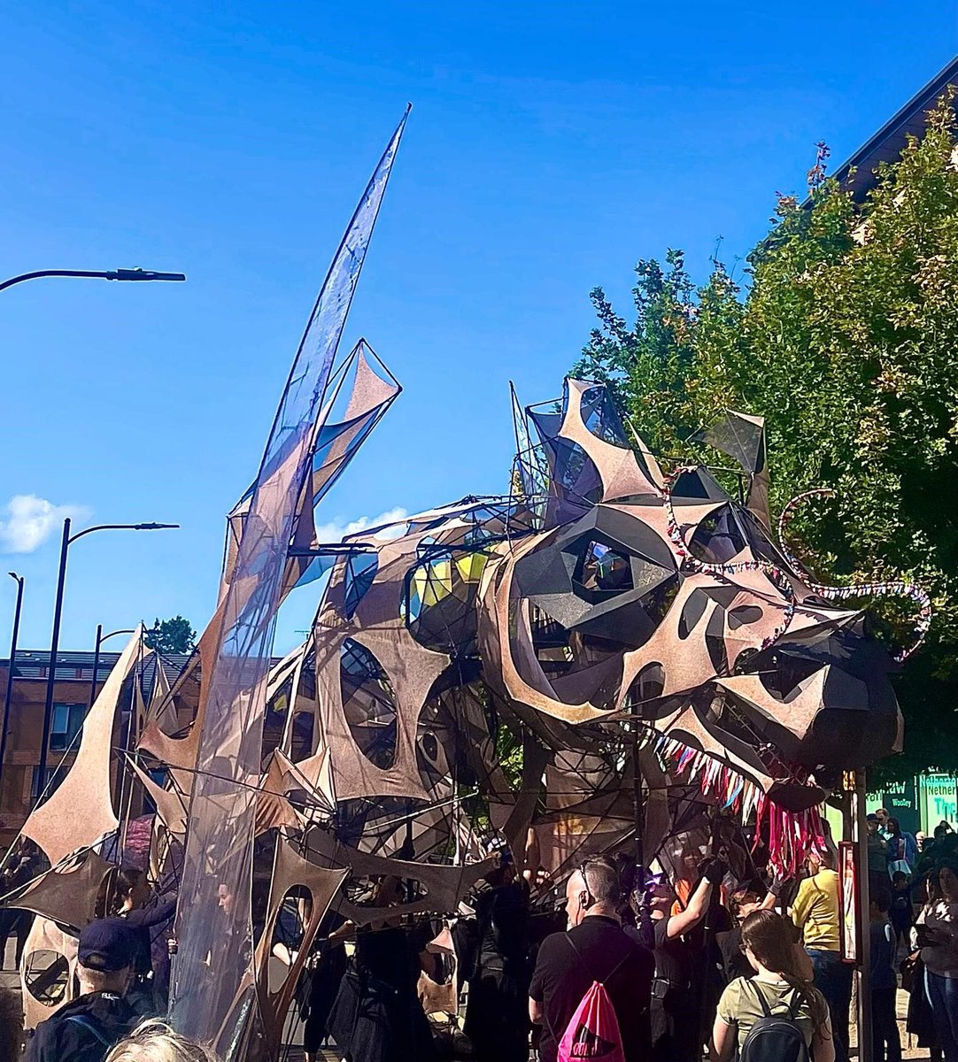 ace_thenorth's tweet image. Having watched the dragon yesterday exploring the streets of Wakefield for #OurYear2024, very excited to see this world-first largest human-operated puppet, from @ace_national National Portfolio Organisation @triggerstuff, take to the skies later! #Thehatchling #ACEsupported 🐉