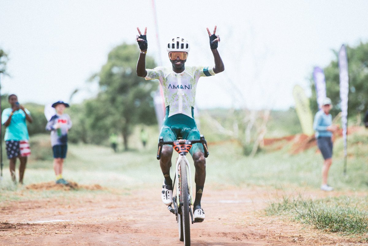 SchleckJordan's tweet photo. At the end of the @safariraceseries finals, we're all stories. Make it a good one.

Loop gravel race final done and dusted!🥇
Kudos 👍🏾 to the event organizers, sponsors for making the series possible.

📸 @wangoalfred 

#safarigravelseries2024 #teamamani #mbogiamani https://t.co/o8zkTFc836