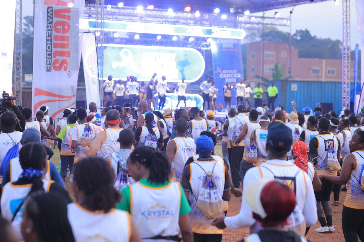 UgRotaryCancerP's tweet photo. Our #RotaryCancerRun24 runners , walkers from 5KM , 10KM and 21KMs routes as you #SpreadMagicInEveryStep welcome back to UMA Lugogo Parking grounds. Thank you for making a difference in the lives of those affected ♋️. https://t.co/iNixh282Lc