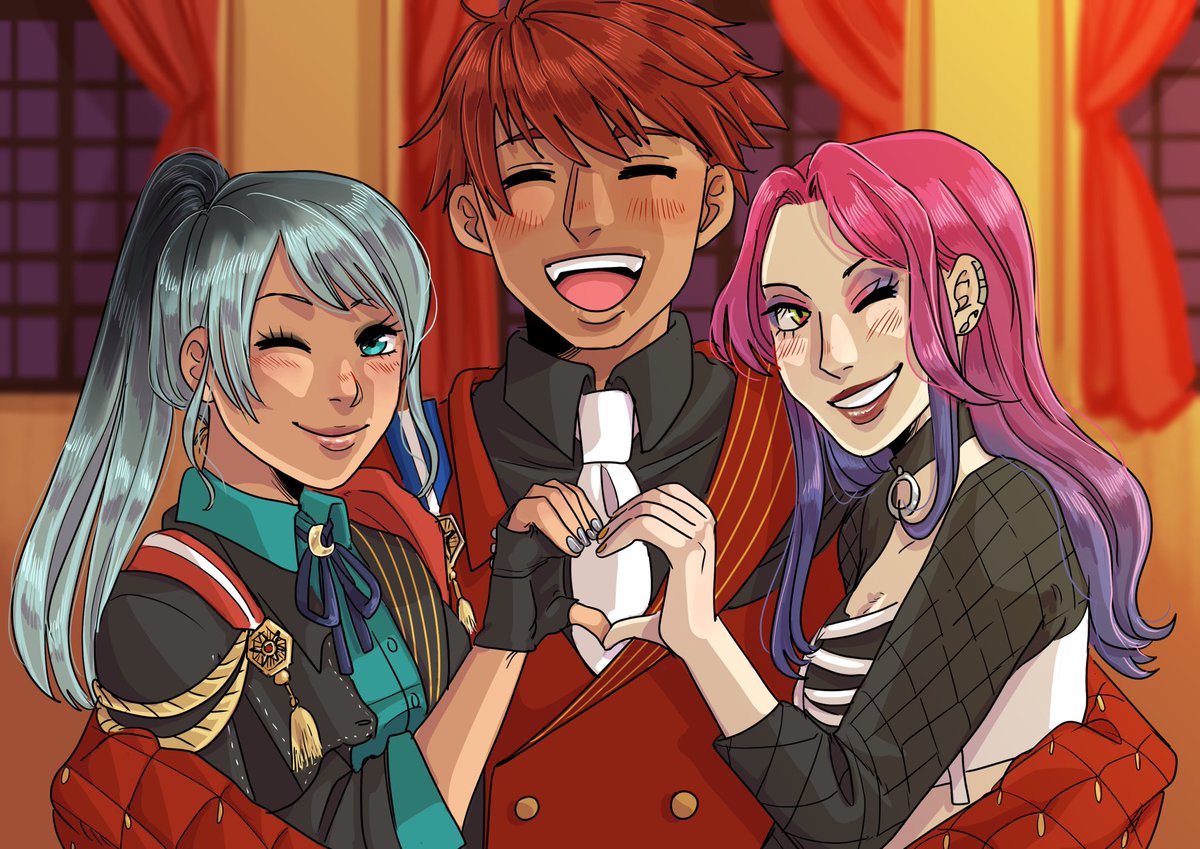 om_tsuki's tweet image. ~☾Get to know my Yumeship!☽~
✩Fandom: Obey Me!
✩Ship: MC Tsuki x Diavolo x Thirteen
✩Ship Name: Shamisen (三味線)
✩Ship Icon: 🌙👑☠️/🤍🖤💜
✩Relationship:
TxD- Love at First Sight
TxT- Friends to Lovers
TxDxT- Mutual Love and Respect
✩Sharing Oshi: Yes! Spread the love!