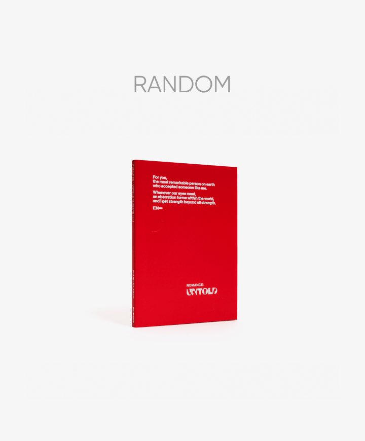 GIVEAWAY ALBUM ENHYPEN ROMANCE : UNTOLD (ENGENE ver.)
Random yaa

Halo tmn2 mungkin ada yg belom punya album ini, aku ada giveaway sisa PO di GO

Syaratnya RT &amp; Follow akunku aja
Nanti ku spin 

END NEXT WEEK
