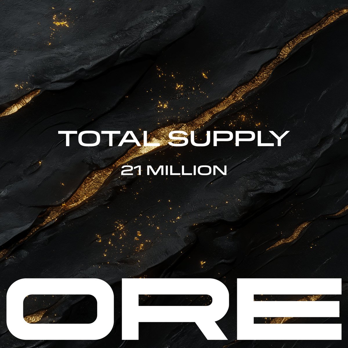 OreCoinNews's tweet image. There will only ever be 21 million ORE.