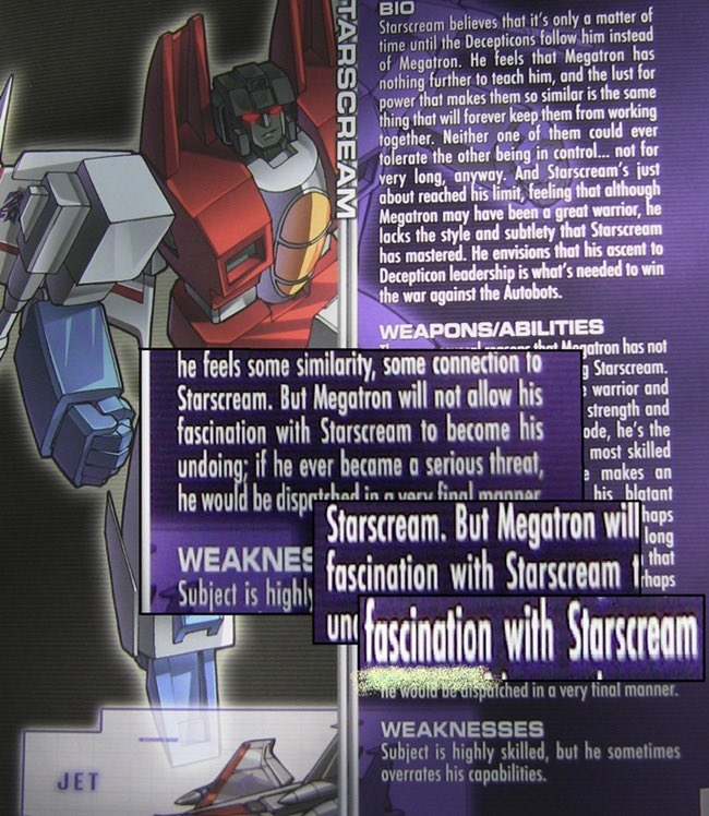 hongniang1's tweet image. “Megatron will not allow his fascination with Starscream to become his undoing”