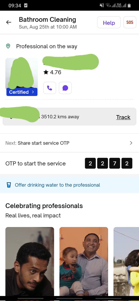 mrinalroushan's tweet photo. @urbancompany_UC Thank you for assigning professional 3500 KM away from my location for the job who will arrive in 2 days for today's service

And thanks to equally pathetic  customer service which confirms that professional is on way and will reach "On time" https://t.co/tujb6tmSkM