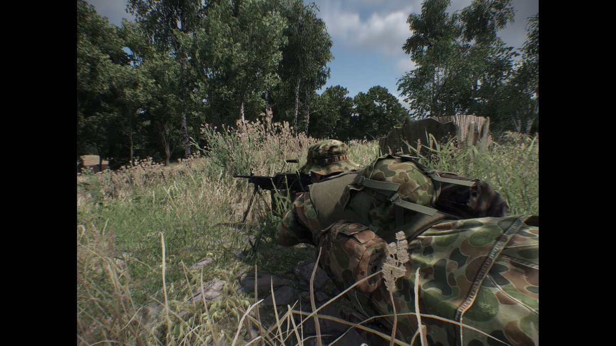 Australian troops stationed on the island of Everon, fielding the newly adopted F89 Minimi LSW. #Arma #ArmaReforger #Enfusion #EnfusionEngine