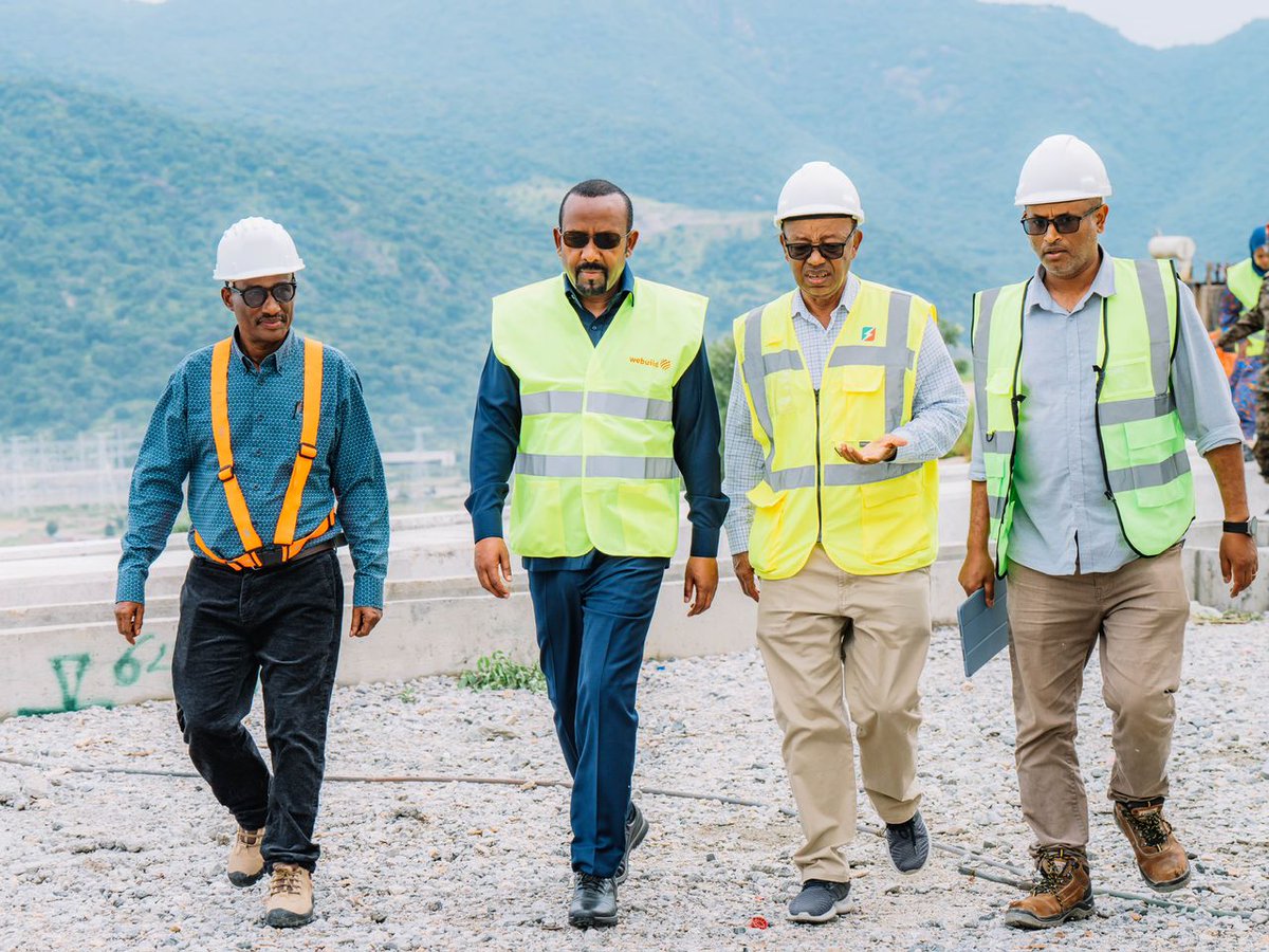 AbiyAhmedAli's tweet photo. More good news has emerged from Guba for the lower Abbay basin countries. Along with the uninterrupted flow of the river, the dam's spillways have been opened, releasing an additional 2,800 cubic meters of water per second.

The Grand Ethiopian Renaissance Dam (GERD) plays a crucial role in managing water flow, mitigating flood risks, and ensuring that downstream nations receive a steady supply of water, particularly during droughts. This carefully regulated release will significantly enhance agricultural productivity, boost power generation, and improve resource utilization throughout the region.
