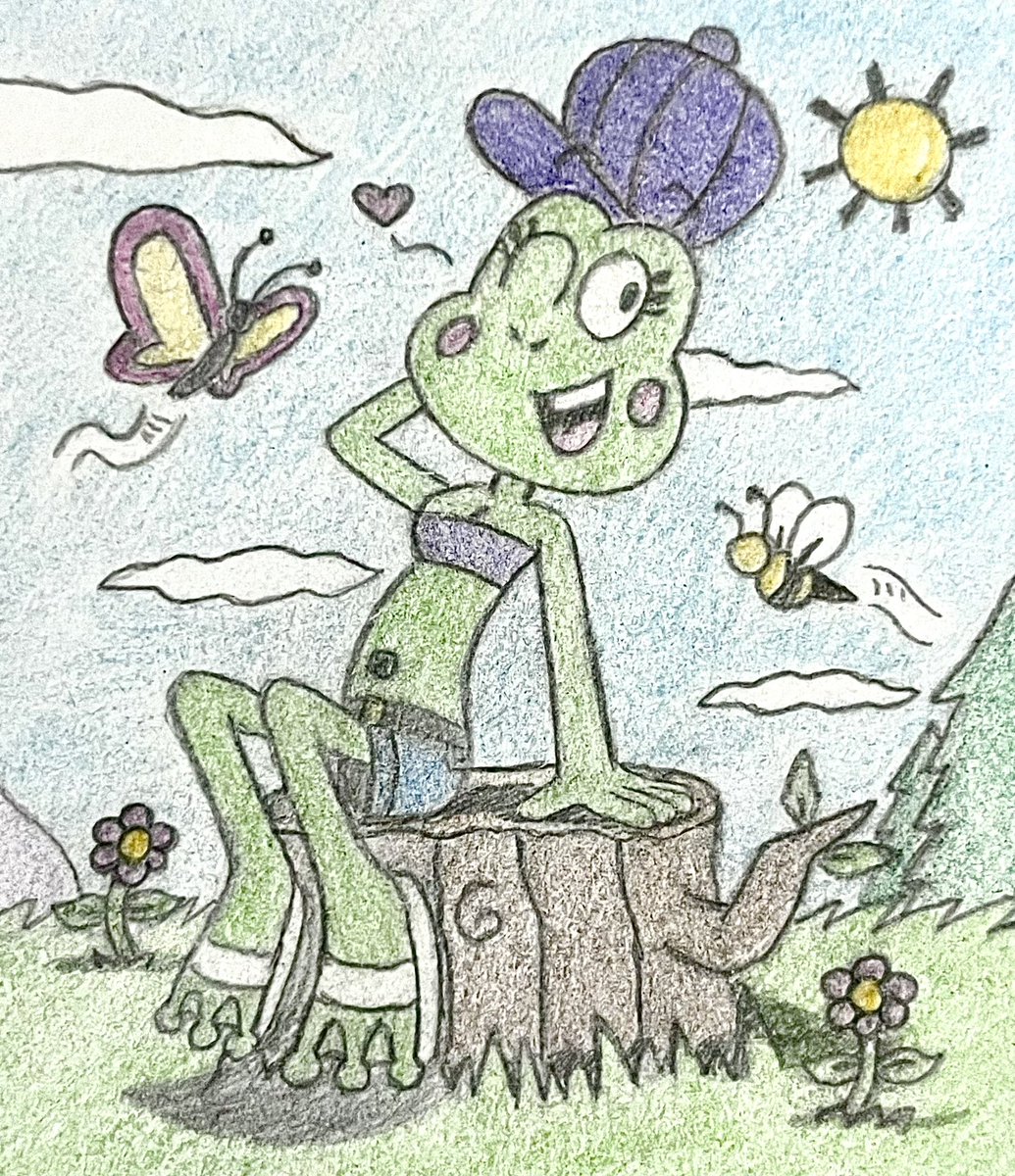 JJSponge120's tweet photo. Day 24 of Aftermath August 2024 - Nature
My OC Keiko sits on a log in the middle of a natural setting.
Aftermath August 2024 prompts by @BIO6751. #AftermathAugust #AftermathAugust2024 #Nature #Log #Frog #Keiko #OC #JJSponge120 https://t.co/2fqlnbmWJD