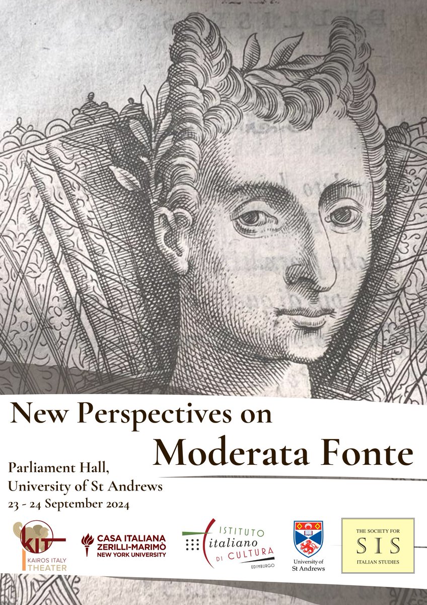 Modern Languages at St Andrews (@stamodlangs) on Twitter photo We are delighted to announce the upcoming conference 'New Perspectives on Moderata Fonte' (23-24 September), with the generous support of <a href="/Soc4ItalStudies/">Society for Italian Studies</a> ! We are delighted to announce the upcoming conference 'New Perspectives on Moderata Fonte' (23-24 September), with the generous support of <a href="/Soc4ItalStudies/">Society for Italian Studies</a> !