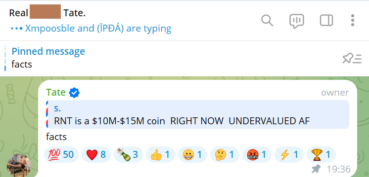 RNTmemecoin's tweet photo. People always say:  "I wUnT tO gEt iN eARly"

You want to get in early, but you won't get in when It's early?

🫵🏿👨🏿‍🦲    $RNT