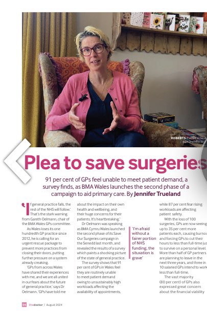 BMA Cymru Wales (@bmacymru) on Twitter photo âSadly we had to make the difficult decision to give notice on our partnershipâ
Read this monthâs edition of <a href="/TheDrMagazine/">The Doctor Magazine</a> to find out why doctors in Wales are making a plea to âSave Our Surgeriesâ
Page4 âĄď¸ bit.ly/3MkAGlS âSadly we had to make the difficult decision to give notice on our partnershipâ
Read this monthâs edition of <a href="/TheDrMagazine/">The Doctor Magazine</a> to find out why doctors in Wales are making a plea to âSave Our Surgeriesâ
Page4 âĄď¸ bit.ly/3MkAGlS