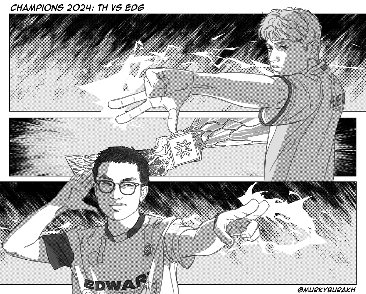 ValorINTEL's tweet photo. #VALORANTChampions x Jujutsu Kaisen

Champions 2024: TH vs EDG

🎨 @murkyburakh // #VALORANT