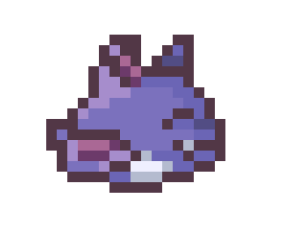 BatAtVideoGames's tweet photo. I'm fucking crying I tried to make asimplified Batrick sprite in the proportions of Flappy Bird but instead he just looks like a baby Digimon form 😭 https://t.co/uWtrhG0J4J