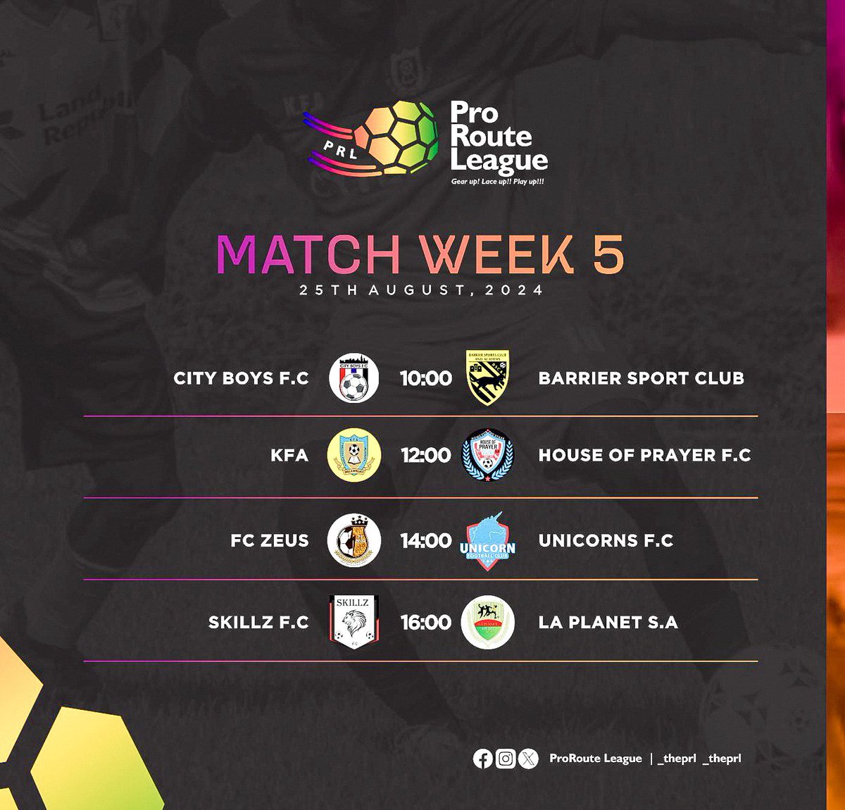 fczeus15's tweet photo. 🚨 MATCHDAY ALERT! 🚨
Vs 🔵(Home)
🕑️ Kickoff: 2 pm
🏟️ Venue: KFA Pitch
Come witness the thrilling encounter as we move 🔙 on 🔝.
Let's rally behind our team, ZEUS! C'mon, ZEUS! 💪🟤
#ZEUSFC #Matchday #PRL https://t.co/UA8ka2ytxa